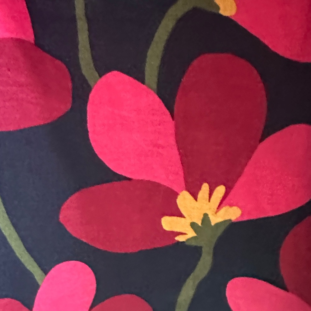 Princess Highway Floral Navy and Pink Belted Skirt SZ 14/10